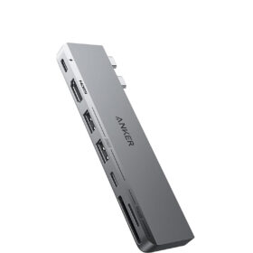 هاب 7 پورت نسل پنجم انکر Anker 547 USB-C Hub for MacBook  7-in-2 مدل A8354