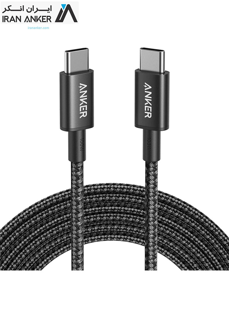 کابل تایپ-سی به تایپ-سی انکر Anker USB-C to USB-C Cable 10Ft 300CM مدل A8758