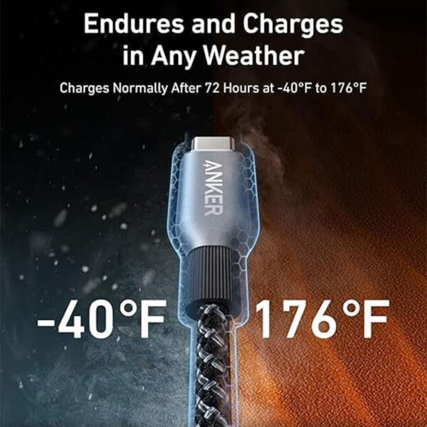 کابل انکر Anker Nano USB-C to USB-C Cable 240W طول 90 سانتی متر مدل A88E2