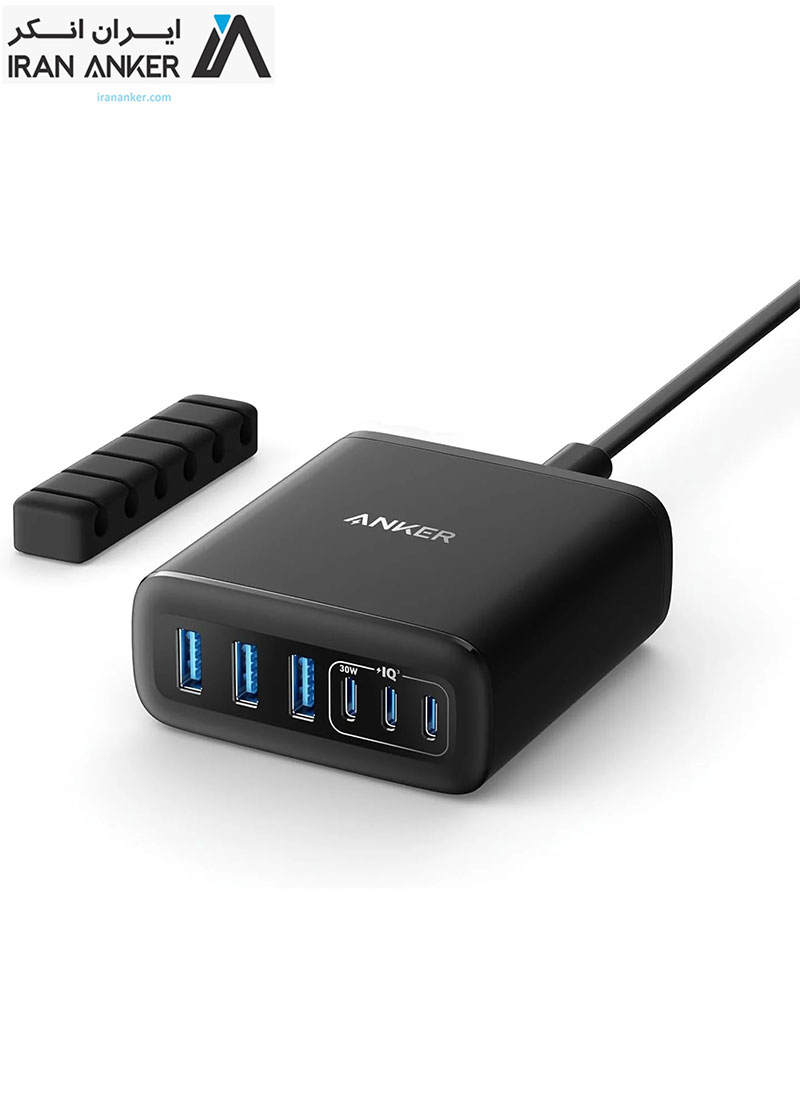 هاب شارژر رومیزی انکر Anker USB C Charger 6 Port 112W  مدل A2154