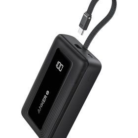 پاوربانک ۳۰ واتی انکر با ظرفیت 20000 میلی آمپر Anker Zolo Power Bank Built-in USB-C Cable مدل A1689