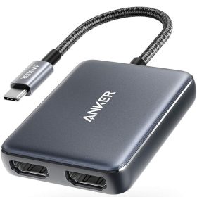 تبدیل تایپ سی انکر  Anker USB C to Dual HDMI Adapter 4K 60HZ مدل A8324