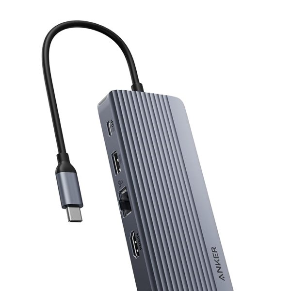 هاب  انتقال اطلاعات  10 پورت انکر Anker USB-C Hub 10-in-1 Dual Display  مدل A83C2